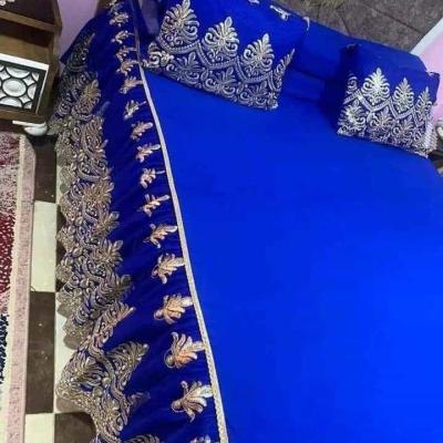 10 كرتونة × طقم سرير كبير ازرق