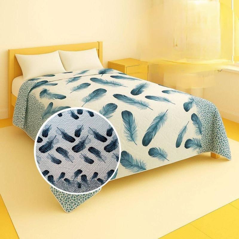 دفاية ريشة من Velora Home ازرق