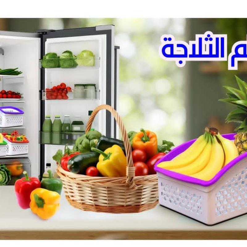 منظم تلاجة كبير – لون واحد