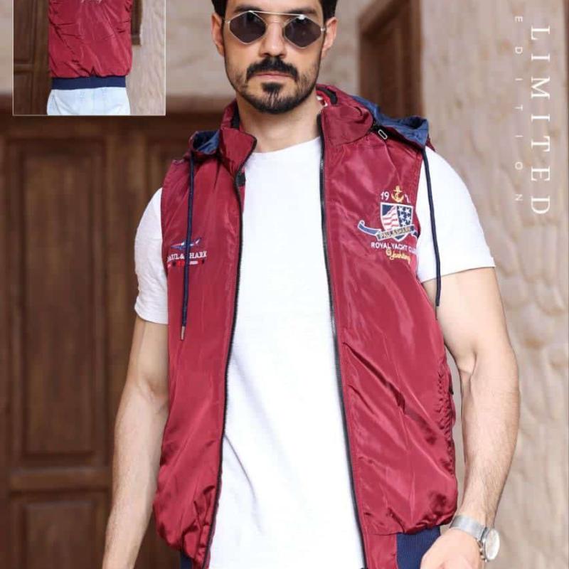 ڤيست وتربروف احمر تصميم عملي مقاوم للمطر