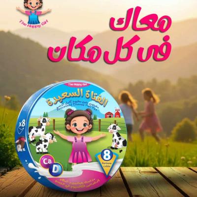 15 × كرتونة جبنة الفتاة السعيدة
