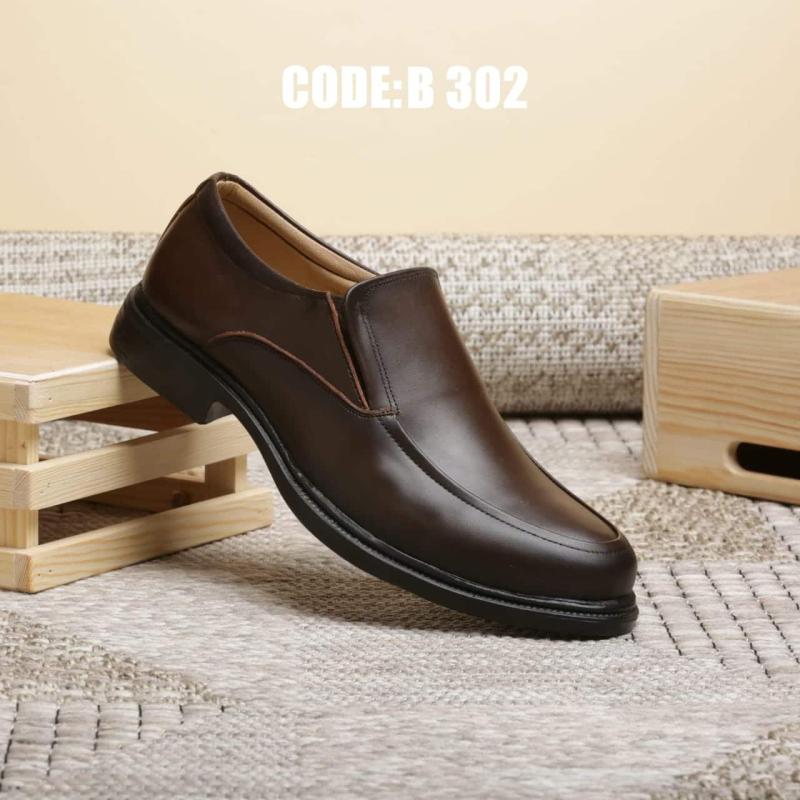 1 كرتونه×حذاء كلاسيك جلد طبيعي بني كود B-302