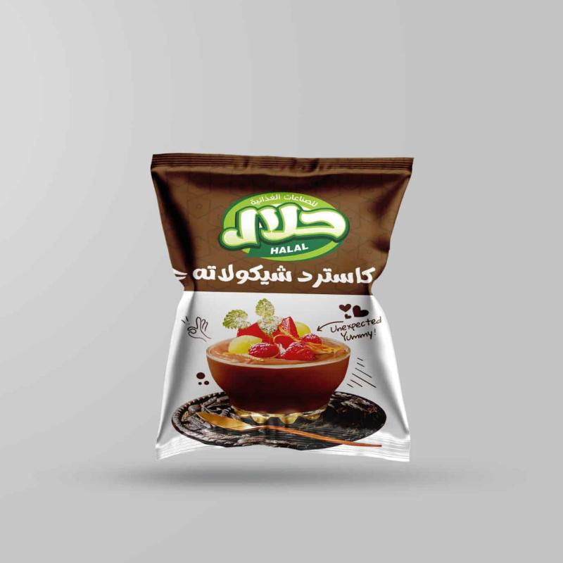 10 كرتونة × كاسترد شيكولاتة ظرف
