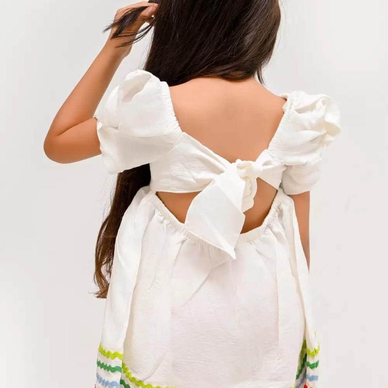 فستان بناتي اصفر Zig Dress – 50 قطعة