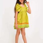 فستان بناتي اصفر Zig Dress – 50 قطعة